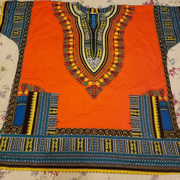 New Wakanda Forever Inspired Orange Tunic - Picture 7 of 8